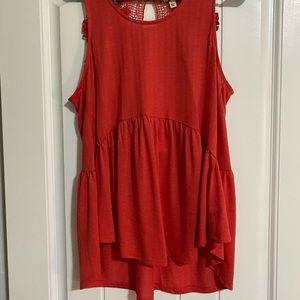 Love this shirt!! Beautiful lace back. size L